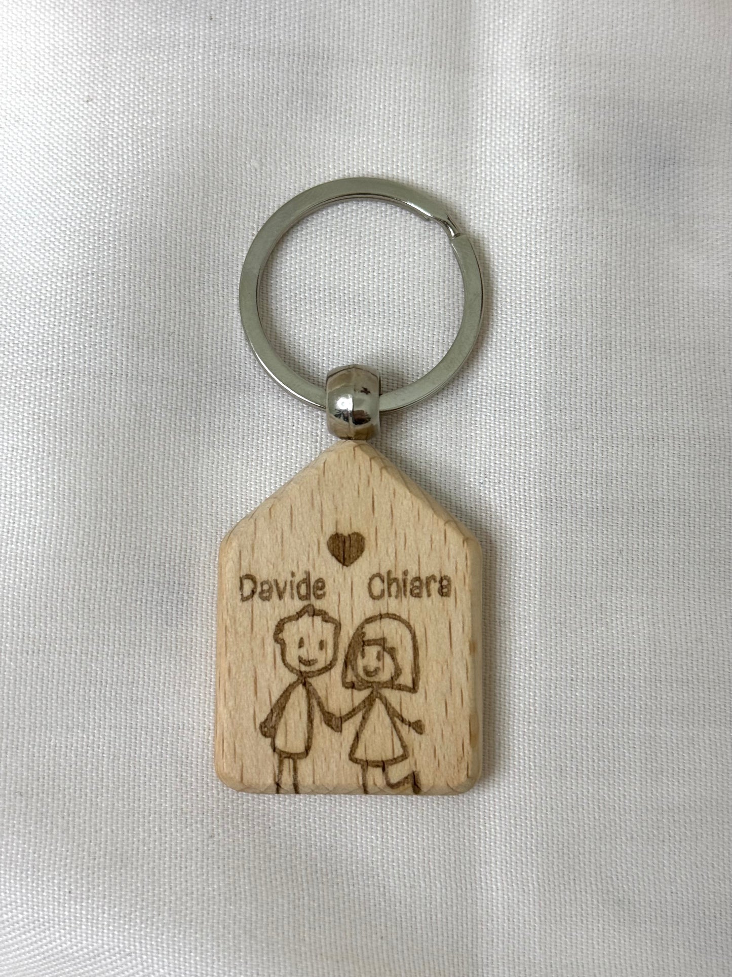 Portachiavi in Legno Personalizzabile