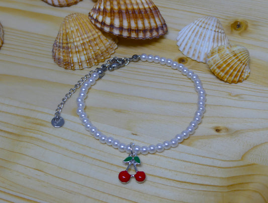 Bracciale di Perle con Ciliegia